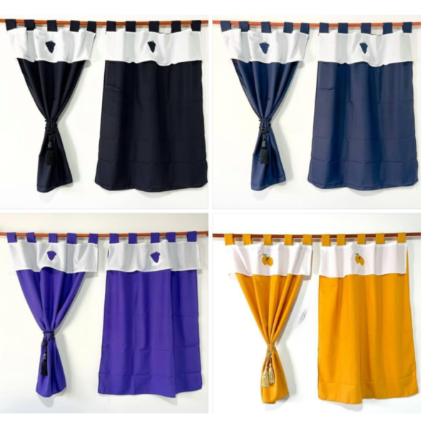 Cortinas de Cocina en Vibrantes Colores