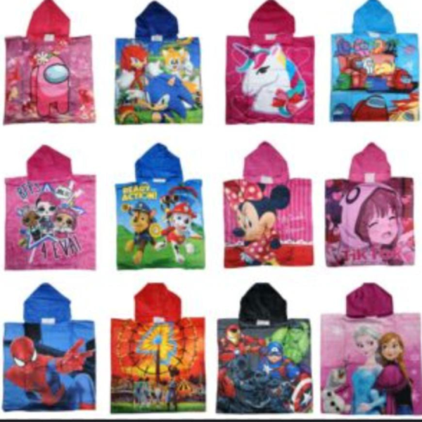 Ponchitos Infantiles de Algodón en Varios Colores